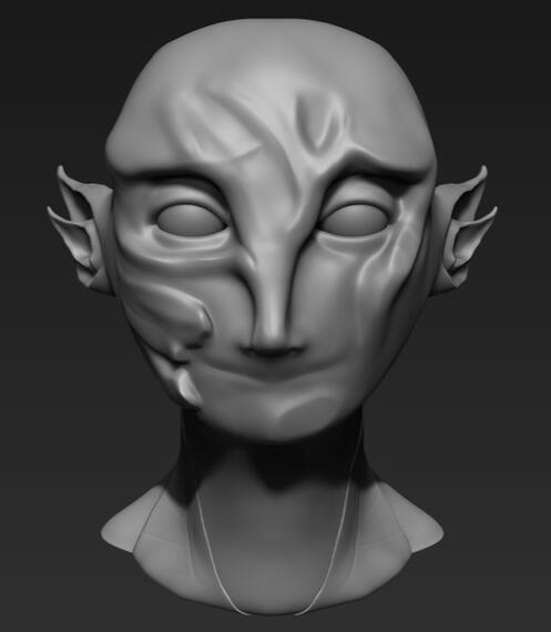 Guild Wars 2 Sylvari head