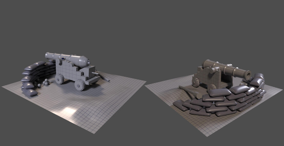 Cannon and Environment Project - Wireframe
