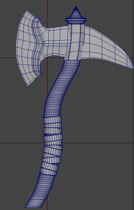 Wireframe for Tollo's axe